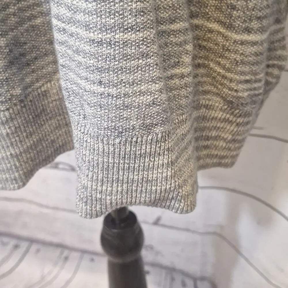 Banana Republic Henley Blue, White Stripey Sweater Sz L #1238